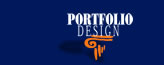 Portfolio Design logo - with a vermont web design 